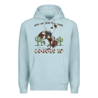 Blue Mist when the going gets tough cowboy up Premium Hoodie - MaliasSmallBusiness