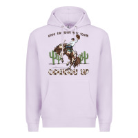 Lilac when the going gets tough cowboy up Premium Hoodie - MaliasSmallBusiness