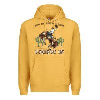 Mustard when the going gets tough cowboy up Premium Hoodie - MaliasSmallBusiness