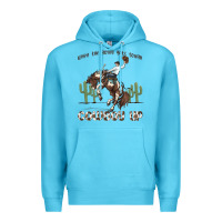 Ocean Blue when the going gets tough cowboy up Premium Hoodie - MaliasSmallBusiness