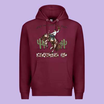 Premium Hoodie when the going gets tough cowboy up