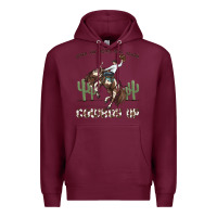 Burgundy when the going gets tough cowboy up Premium Hoodie - MaliasSmallBusiness