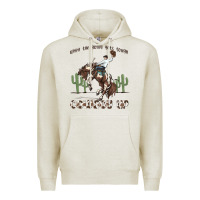 Oatmeal Heather when the going gets tough cowboy up Premium Hoodie - MaliasSmallBusiness