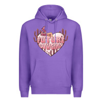 Purple future cowgirl Premium Hoodie - MaliasSmallBusiness