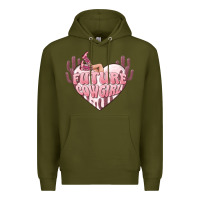 Army Green future cowgirl Premium Hoodie - MaliasSmallBusiness