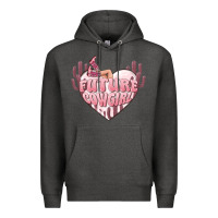 Charcoal Heather future cowgirl Premium Hoodie - MaliasSmallBusiness