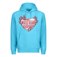 Ocean Blue future cowgirl Premium Hoodie - MaliasSmallBusiness