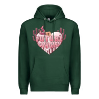 Sports Green future cowgirl Premium Hoodie - MaliasSmallBusiness