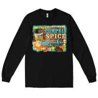 Black pumpkin spice junkie Long Sleeve Tee - BarkalooDesign