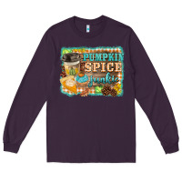 Plum pumpkin spice junkie Long Sleeve Tee - BarkalooDesign