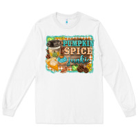White pumpkin spice junkie Long Sleeve Tee - BarkalooDesign