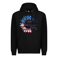 Black land of the free because of the brave Premium Hoodie - MaliasSmallBusiness