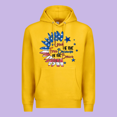 Premium Hoodie land of the free because of the brave