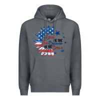 Rock land of the free because of the brave Premium Hoodie - MaliasSmallBusiness