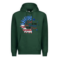 Sports Green land of the free because of the brave Premium Hoodie - MaliasSmallBusiness