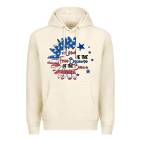 Tofu land of the free because of the brave Premium Hoodie - MaliasSmallBusiness
