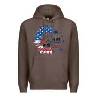 Coffee land of the free because of the brave Premium Hoodie - MaliasSmallBusiness