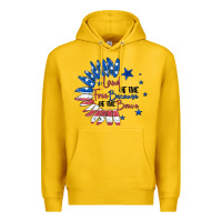 Lemon land of the free because of the brave Premium Hoodie - MaliasSmallBusiness