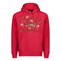 Cardinal jesus is my valentine Premium Hoodie - MaliasSmallBusiness