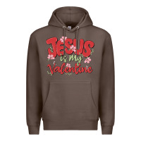 Coffee jesus is my valentine Premium Hoodie - MaliasSmallBusiness