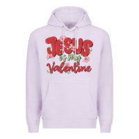Lilac jesus is my valentine Premium Hoodie - MaliasSmallBusiness