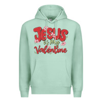Seafoam jesus is my valentine Premium Hoodie - MaliasSmallBusiness