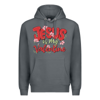 Rock jesus is my valentine Premium Hoodie - MaliasSmallBusiness