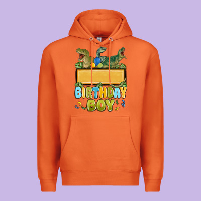 Premium Hoodie customized dinosaur birthday boy
