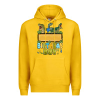 Lemon customized dinosaur birthday boy Premium Hoodie - MaliasSmallBusiness