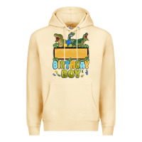 Pina Colada customized dinosaur birthday boy Premium Hoodie - MaliasSmallBusiness