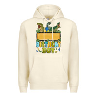 Sandshell customized dinosaur birthday boy Premium Hoodie - MaliasSmallBusiness