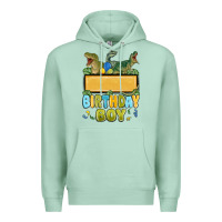 Seafoam customized dinosaur birthday boy Premium Hoodie - MaliasSmallBusiness