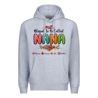 Heather Grey blessed to be called nana Premium Hoodie - MaliasSmallBusiness