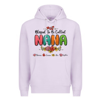 Lilac blessed to be called nana Premium Hoodie - MaliasSmallBusiness