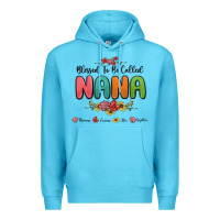 Ocean Blue blessed to be called nana Premium Hoodie - MaliasSmallBusiness