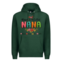 Sports Green blessed to be called nana Premium Hoodie - MaliasSmallBusiness