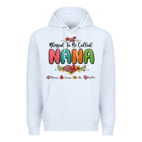 White blessed to be called nana Premium Hoodie - MaliasSmallBusiness