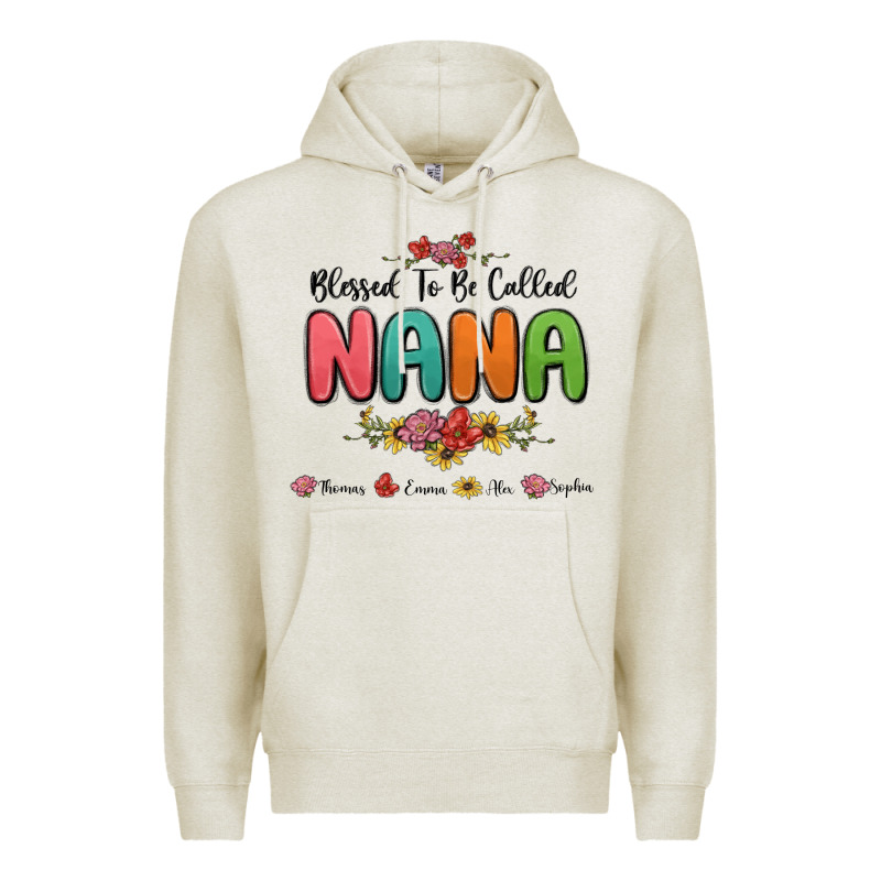 Blessed To Be Called Nana Premium Hoodie by MaliasSmallBusiness | Teevron