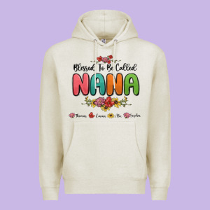 Blessed To Be Called Nana Premium Hoodie Designed By Maliassmallbusiness