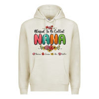 Oatmeal Heather blessed to be called nana Premium Hoodie - MaliasSmallBusiness