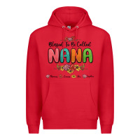 Red blessed to be called nana Premium Hoodie - MaliasSmallBusiness