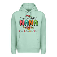 Seafoam blessed to be called nana Premium Hoodie - MaliasSmallBusiness