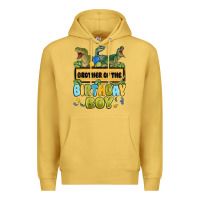 Antique Gold brother of the birthday boy Premium Hoodie - MaliasSmallBusiness