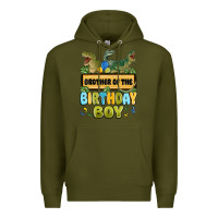 Army Green brother of the birthday boy Premium Hoodie - MaliasSmallBusiness