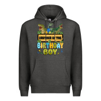 Charcoal Heather brother of the birthday boy Premium Hoodie - MaliasSmallBusiness