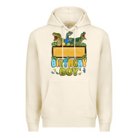 Tofu customized dinosaur birthday boy Premium Hoodie - MaliasSmallBusiness