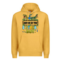 Mustard sister of the birthday boy Premium Hoodie - MaliasSmallBusiness