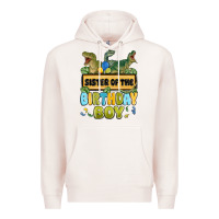 Pale Pink sister of the birthday boy Premium Hoodie - MaliasSmallBusiness