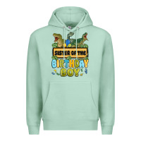 Seafoam sister of the birthday boy Premium Hoodie - MaliasSmallBusiness