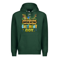 Sports Green sister of the birthday boy Premium Hoodie - MaliasSmallBusiness
